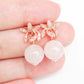 Rose Quartz with Orchid Earrings RQ13