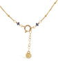 Sapphire Vine Bar Necklace - Ball Chain