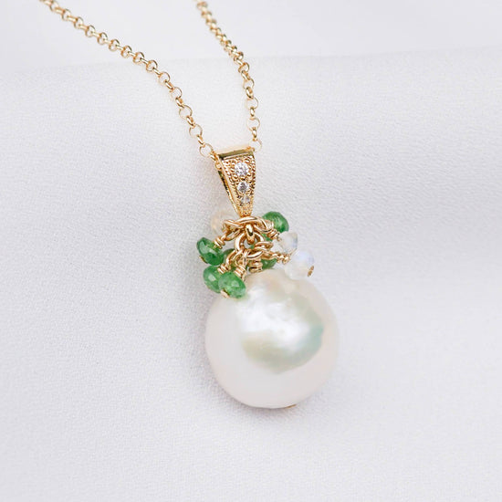 Baroque Pearl Birthstone Necklace - January