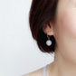 Chic Ear Hoops with Lavender Jade Beads